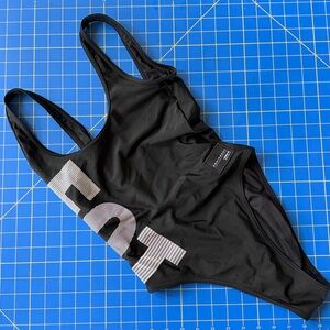 Adidas Equipment One Piece High Cut Backless One Piece Swimsuit Size Small